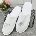 Personalized custom logo hotel guest slipper coral fleece